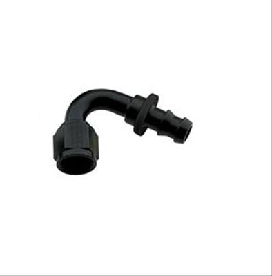 Fragola -10AN Push-Lite End 180 Degree - Black