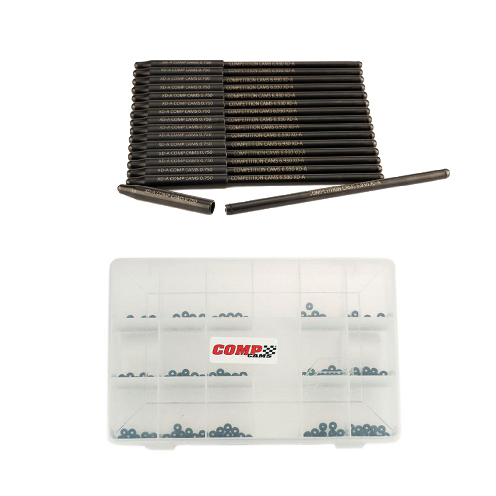 COMP Cams - XD-A 7.740 to 7.972" Adjustment Range Pushrod and Shim Kit