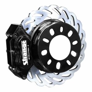 Strange Evolution - Dynamic Drive Mount Front Brake Kit2010-2015 Chevrolet Camaro - Reuses OEM HubsEvolution S Rotors, 4 Piston Billet Evolution 4 CalipersWith DTC-30 Semi Metallic Pads (B4181WCE)