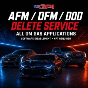 GPI - Hex2HP AFM/DFM/DOD Delete Service for All GM Gas Applications (GPI-HEX2HP-AFM-DOD-DELETE)